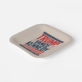 Trump Vance Kennedy keert terug naar 2024 Papieren Bordje (Gebogen)