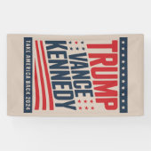 Trump Vance Kennedy keert terug naar 2024 Spandoek (Horizontaal)