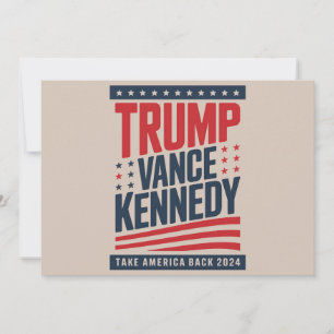 Trump Vance Kennedy Neem Amerika Terug 2024 Kaart