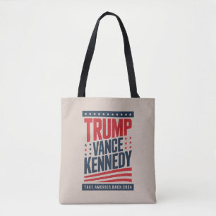 Trump Vance Kennedy Neem Amerika Terug 2024 Tote Bag