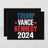 Trump Vance Kennedy President 2024 Briefkaart (Voorkant / Achterkant)