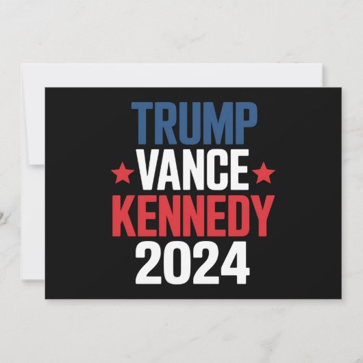 Trump Vance Kennedy President 2024 Kaart (Voorkant)