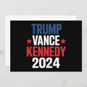 Trump Vance Kennedy President 2024 Kaart (Voorkant / Achterkant)