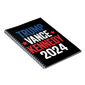Trump Vance Kennedy President 2024 Notitieboek (Rechterzijde)