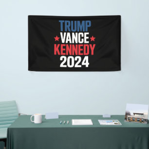 Trump Vance Kennedy President 2024 Verkiezing  Spandoek