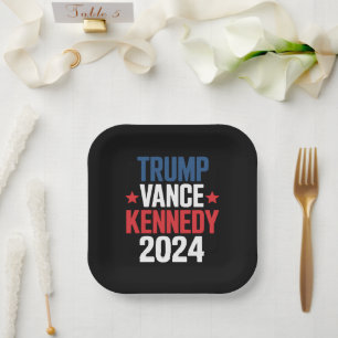 Trump Vance Kennedy President Verkiezingen 2024 Papieren Bordje