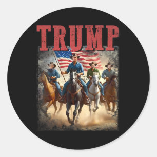 Trump Vance Kennedy presidentsverkiezingen 2024 Ronde Sticker