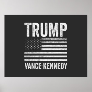 Trump Vance Kennedy Verkiezing 2024 Amerikaanse vl Poster