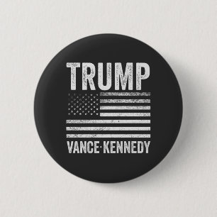 Trump Vance Kennedy Verkiezing 2024 Amerikaanse vl Ronde Button 5,7 Cm