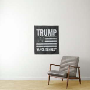 Trump Vance Kennedy Verkiezing 2024 Amerikaanse Vl Wandkleed