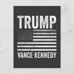 Trump Vance Kennedy Verkiezingen 2024 Amerikaanse  Briefkaart