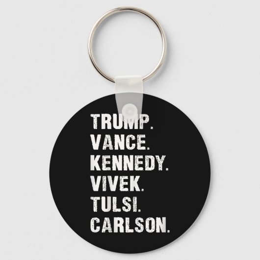 Trump Vance Kennedy Vivek Tulsi Carlson Sleutelhanger (Voorkant)