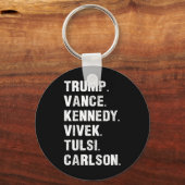 Trump Vance Kennedy Vivek Tulsi Carlson Sleutelhanger (Voorkant)