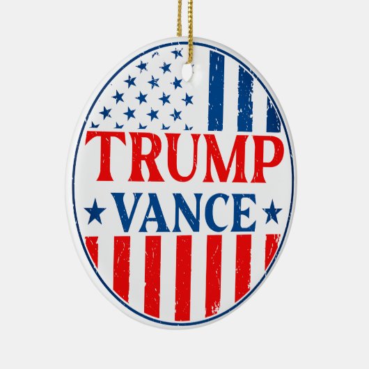 Trump Vance Keramisch Ornament (Rechts)
