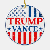 Trump Vance Keramisch Ornament (Voorkant)