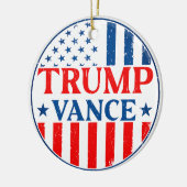 Trump Vance Keramisch Ornament (Links)