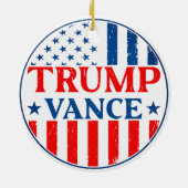 Trump Vance Keramisch Ornament (Achterkant)