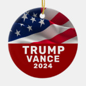 Trump Vance  Keramisch Ornament (Voorkant)