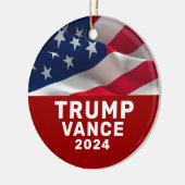 Trump Vance  Keramisch Ornament (Links)