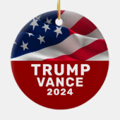 Trump Vance  Keramisch Ornament (Achterkant)