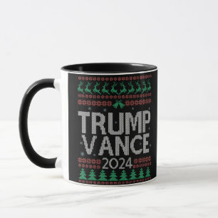 Trump Vance Kerst Lelijke Kerstmis Sweater Verkiez Mok