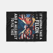 Trump Vance krijgt een misdrijf en een heuvelrug Fleece Deken (Voorkant (Horizontaal))