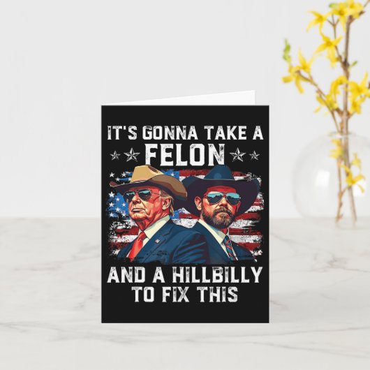 Trump Vance krijgt een misdrijf en een heuvelrug Kaart (Gele Bloem)