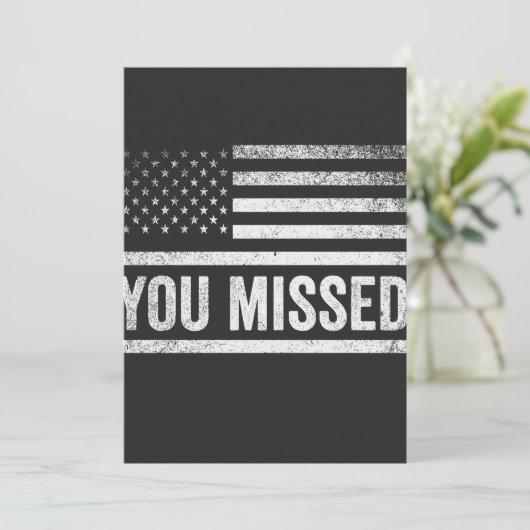 Trump Vance Lelijke Kersttrui Kaart (Staand voorkant)