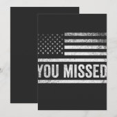 Trump Vance Lelijke Kersttrui Kaart (Voorkant / Achterkant)