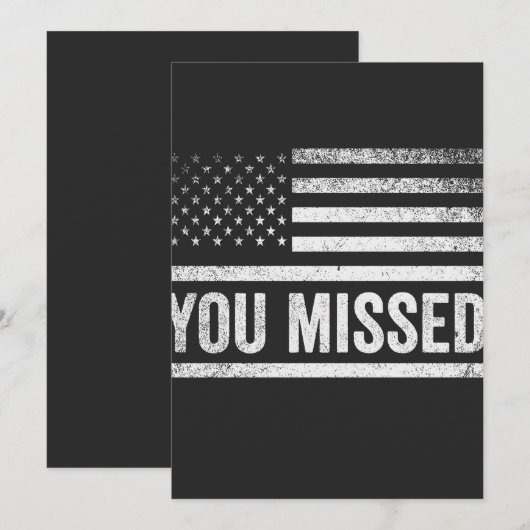 Trump Vance Lelijke Kersttrui Kaart (Voorkant / Achterkant)