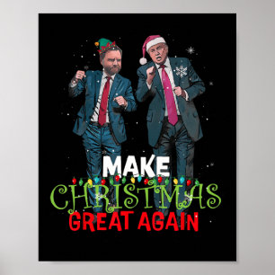 Trump Vance maakt kerst weer geweldig papa's huis Poster
