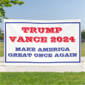 Trump Vance maken Amerika weer groot banner (Buitenkant)