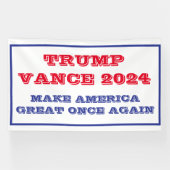 Trump Vance maken Amerika weer groot banner (Horizontaal)