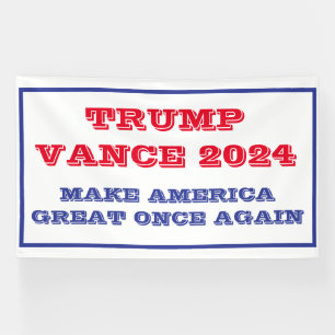 Trump Vance maken Amerika weer groot banner