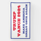 Trump Vance maken Amerika weer groot banner (Verticaal)