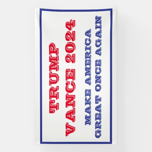 Trump Vance maken Amerika weer groot banner (Verticaal)