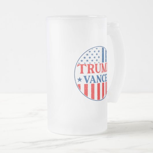 Trump Vance Matglas Bierpul (Voorkant rechts)