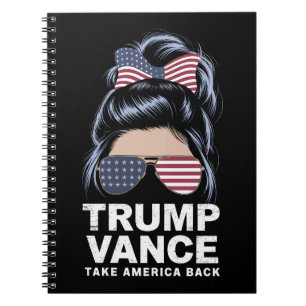 Trump Vance Neem Amerika Terug Rommelige Knot Meis Notitieboek