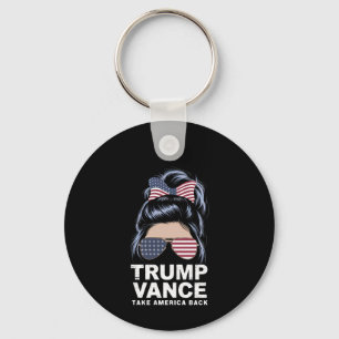 Trump Vance Neem Amerika Terug Rommelige Knot Meis Sleutelhanger