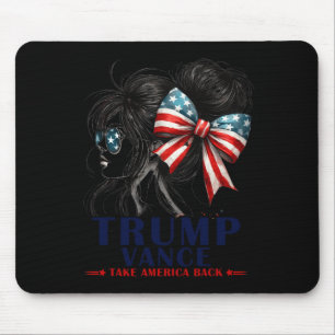 Trump Vance neemt Amerika terug in 2024 Messy Bun Muismat