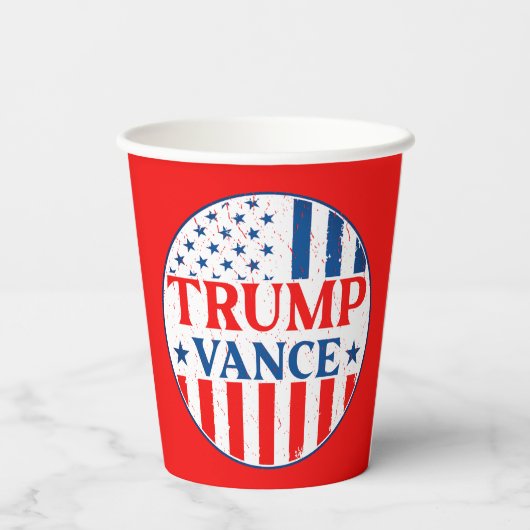 Trump Vance Papieren Bekers (Achterkant)