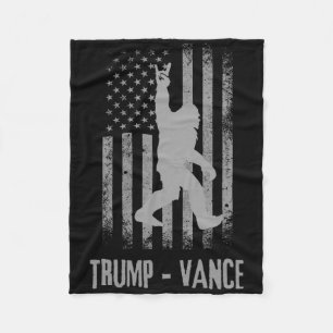 Trump Vance Patriottische Bigfoot Fleece Deken