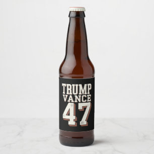 Trump Vance President  Trump wint Bier Etiket