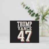 Trump Vance President  Trump wint Briefkaart (Staand voorkant)