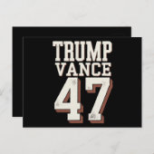 Trump Vance President  Trump wint Briefkaart (Voorkant / Achterkant)