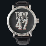 Trump Vance President Trump wint Horloge<br><div class="desc">Trump Vance President-Vintage Trump wint inauguratiedag</div>
