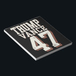 Trump Vance President  Trump wint Notitieblok<br><div class="desc">Trump Vance President-Vintage Trump wint inauguratiedag</div>