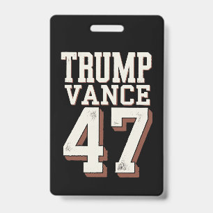 Trump Vance President Vintage Trump Wint Badge