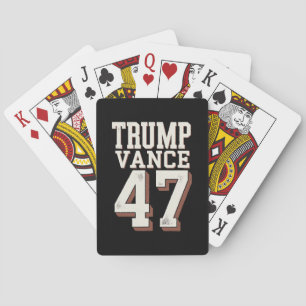 Trump Vance President Vintage Trump Wint Pokerkaarten