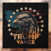 Trump Vance Raamsticker (Vel 2)